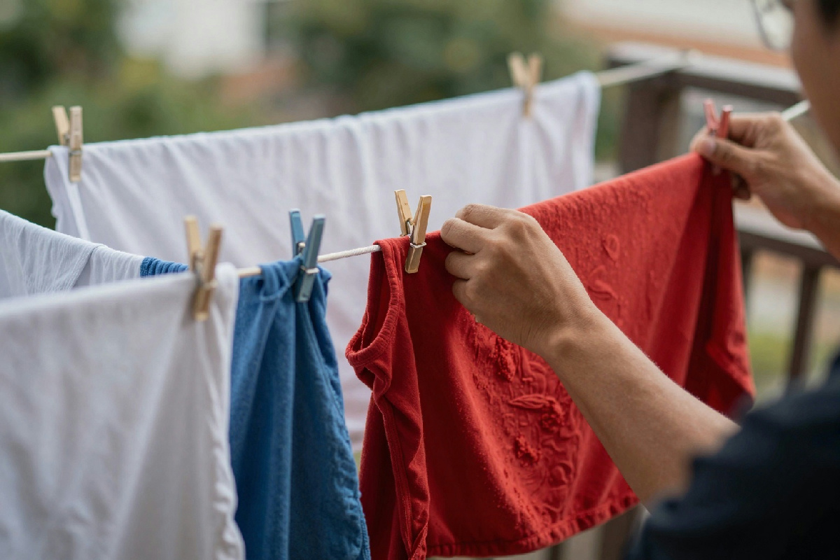Come stendere i panni in modo efficace per ridurre il bisogno di stirare e risparmiare tempo
